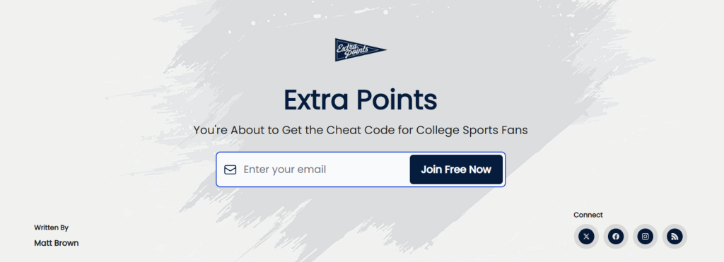 Matt_Brown_Extra_Points_Newsletter_Landing_Page