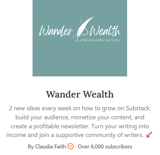 Claudia_Faith_Wander_Wealth_Newsletter_Subscription_Page